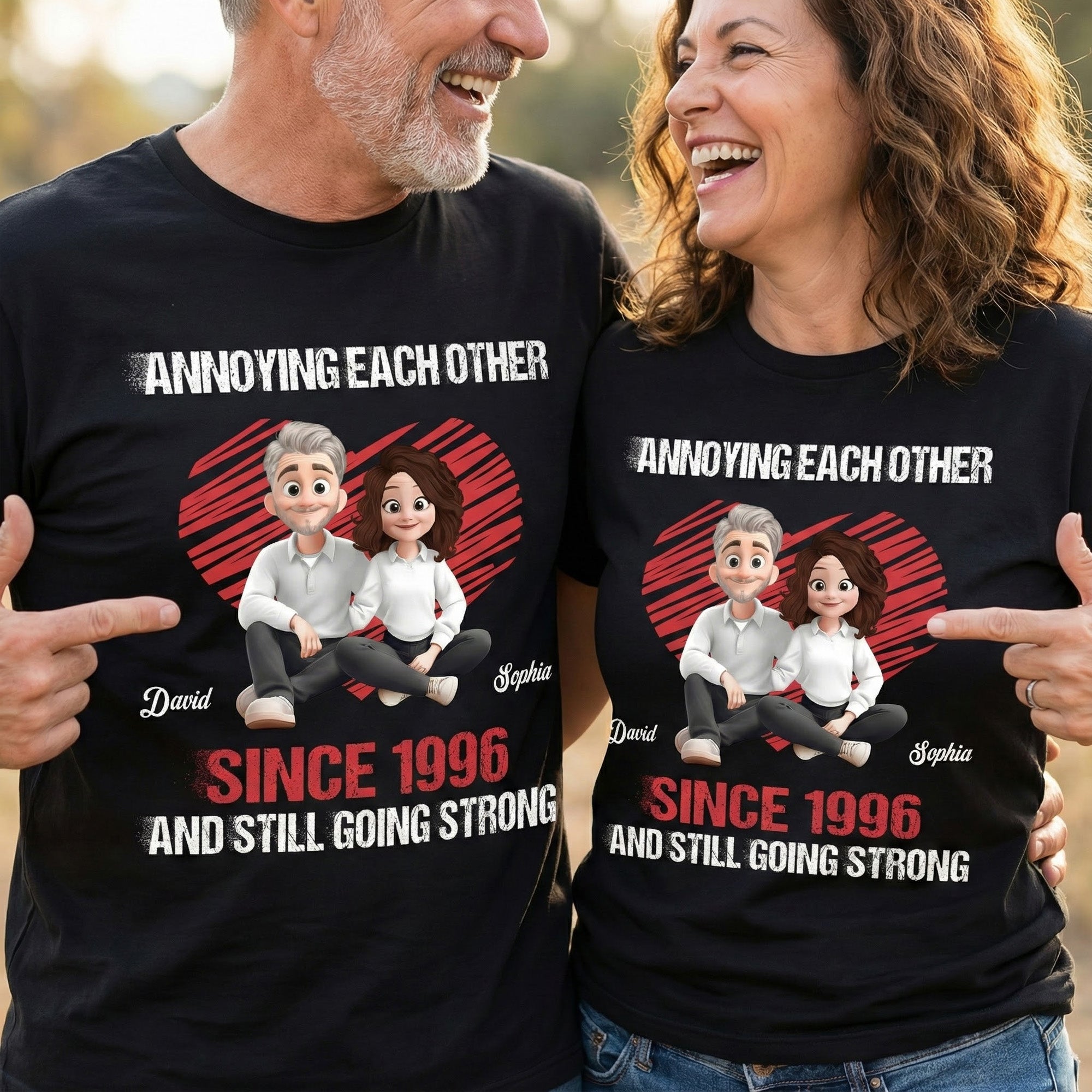 Annoying-Each-Other-Since-_-Still-Going-Strong-New-Version-Personalized-Shirt-1.jpg Annoying Each Other Since & Still Going Strong New Version - Personalized Couple Matching Shirts - Image 1