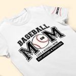 Baseball Mom Like A Normal Mom But Louder Prouder Custom Name - PersonalizedOne Size Shirt - Image 3