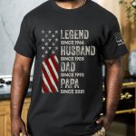 Legend, Husband, Dad And Grandpa Custom Family Name - PersonalizedOne Size Shirt - Image 3