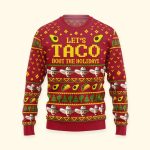 Let's Taco Bout The Holidays - Personalized Photo Ugly Sweater - Image 4
