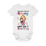 Our First Mother's Day Together - Personalized Matching Baby And Mom Shirts - Image 4