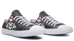Pink Ribbon Lady Skull Lowtop Fashion Sneakers - Image 4