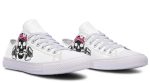 Black Skull Graphic White Lowtop Urban Sneakers - Image 4