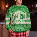 This Calls For A Spreadsheet - Funny Ugly For Coworkers, Boss - Personalized Ugly Sweater - Image 4