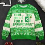 This Calls For A Spreadsheet - Funny Ugly For Coworkers, Boss - Personalized Ugly Sweater - Image 7