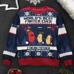World's Best Farter Ever I Mean Father Christmas Ver - Personalized Ugly Sweater - Image 2