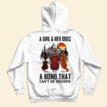 A Bond Between A Girl & Her Dog - Personalized Back PrintedOne Size Shirt - Image 4