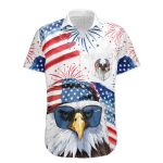 American Dad Grandpa Papa Patriotic - Personalized Back Printed Hawaiian Shirt - Image 2