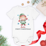 Baby 1st Christmas Gift For Newborn - Personalized Baby Onesie - Image 4