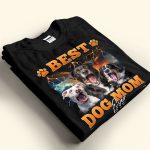 Best Dog Mom Ever - Personalized PhotoOne Size Shirt - Image 5