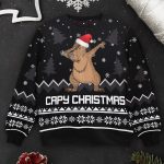 Capybara Capy Christmas - Personalized Ugly Sweater - Image 8