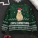 Capybara Capy Christmas - Personalized Ugly Sweater - Image 6