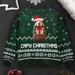 Capybara Capy Christmas - Personalized Ugly Sweater - Image 5