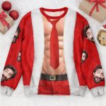 Christmas Sweater Abs-olutely Hilarious - Personalized Photo Ugly Sweater - Image 5