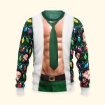 Christmas Sweater Abs-olutely Hilarious - Personalized Photo Ugly Sweater - Image 8