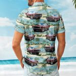 Custom Car Photo Beach Palm Tree Vintage Aloha Shirts - Custom Photo Hawaiian Shirts - Image 2