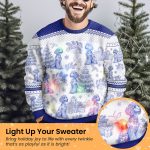 Custom Dog Breeds Christmas Tree - Toile De Jouy - Personalized Ugly Sweater - Image 2