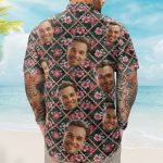 Custom Face Funny Photo For Family, Friends, Pet Lovers - Custom Photo Hawaiian Shirt - Image 4