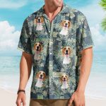 Custom Pet Funny Photo With Hibiscus And Palm Tree Pattern - Custom Photo Hawaiian Shirts - Image 4