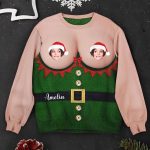 Custom Photo Ugly Christmas Sweater - Personalized Photo Ugly Sweater - Image 2