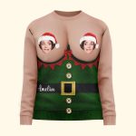 Custom Photo Ugly Christmas Sweater - Personalized Photo Ugly Sweater - Image 4