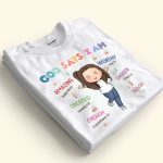 God Says I Am For Kids - Personalized Shirt - Image 2