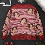 Hidden Swear Words Naughty Funny Ugly - Personalized Photo Ugly Sweater - Image 6