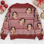 Hidden Swear Words Naughty Funny Ugly - Personalized Photo Ugly Sweater - Image 5