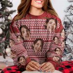Hidden Swear Words Naughty Funny Ugly - Personalized Photo Ugly Sweater - Image 2