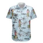 Hula Dance Vintage Style Beach Pattern Aloha Shirts - Custom Hawaiian Shirts - Image 5
