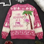I Am Dreaming Of A Pink Christmas Flamingo - Ugly Sweater - Image 2