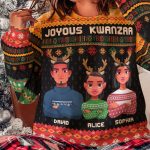 Joyous Kwanzaa - Personalized Ugly Sweater - Image 3