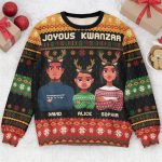 Joyous Kwanzaa - Personalized Ugly Sweater - Image 4