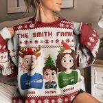 Our Family Christmas - Personalized Ugly Sweater - Image 2