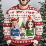 Our Family Christmas - Personalized Ugly Sweater - Image 3