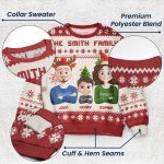 Our Family Christmas - Personalized Ugly Sweater - Image 5