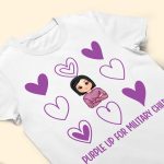 Purple Up For Military Child - Personalized Shirt - Image 4