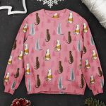 Sitting Pet Christmas Time - Personalized Ugly Sweater - Image 2