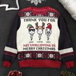 Thank You For Not Swallowing Us - Personalized Ugly Sweater - Image 2