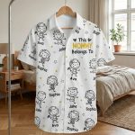 This Mommy Belongs To Doodle - Personalized Hawaiian Shirt - Image 3