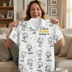 This Mommy Belongs To Doodle - Personalized Hawaiian Shirt - Image 5