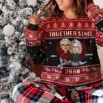 Together Since New Version - Personalized Ugly Sweater - Image 5