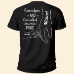 Unbreakable Bond Between Grandpa And Grandkids - PersonalizedOne Size Shirt