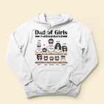 Dad Of Girls - PersonalizedOne Size Shirt - Birthday Father's Day Gift For Dad, Daddy, Fathers - Gift From Wife - Daughters - Image 4
